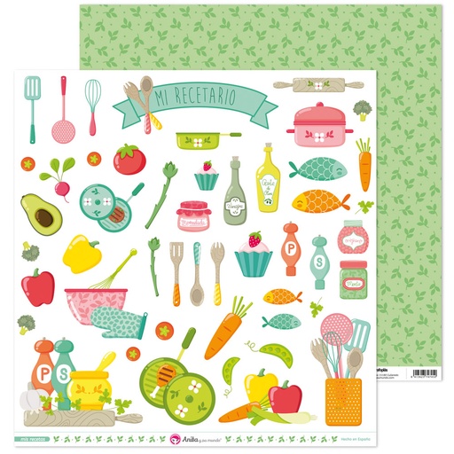 [GRA37010938] PACK5 LAMINAS FIGUR.RECORT.MIS RECETAS
