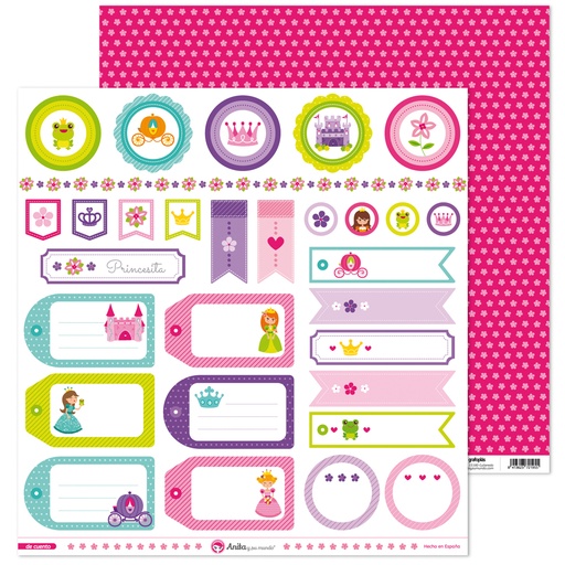 [GRA37011320] PACK5 PAPEL SCRAP ETIQUETAS DE CUENTO