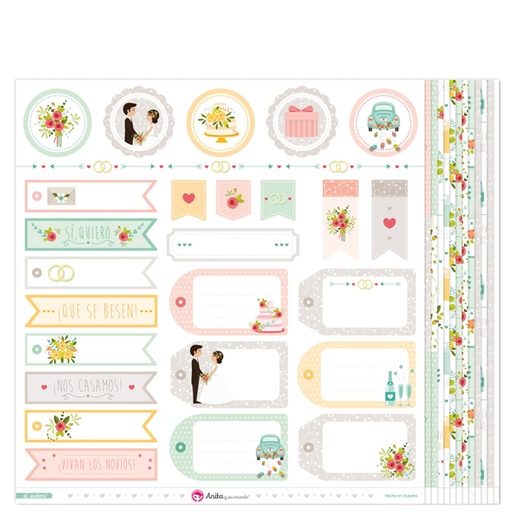 [GRA37011329] PACK5 PAPEL SCRAP ETIQUETAS SI QUIERO