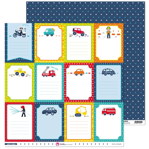 [GRA37011521] PACK5 PAPEL SCRAP TARJETAS S/RUEDAS