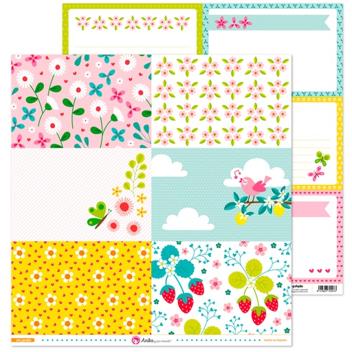 [GRA37011718] PACK5 PAPEL TARJETAS GRANDES MI JARDIN