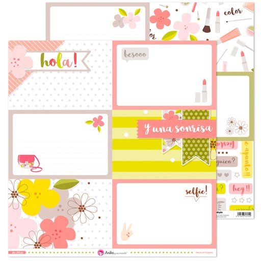 [GRA37011735] PACK5 PAPEL TARJETAS GRANDES DE CHICAS