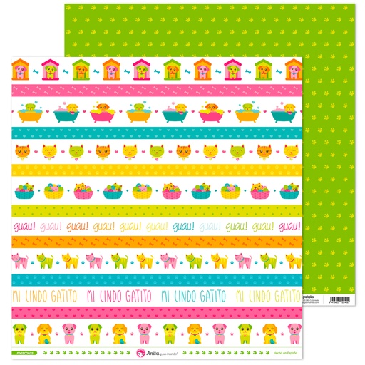 [GRA37011922] PACK5 LAMINAS TIRAS MASCOTAS