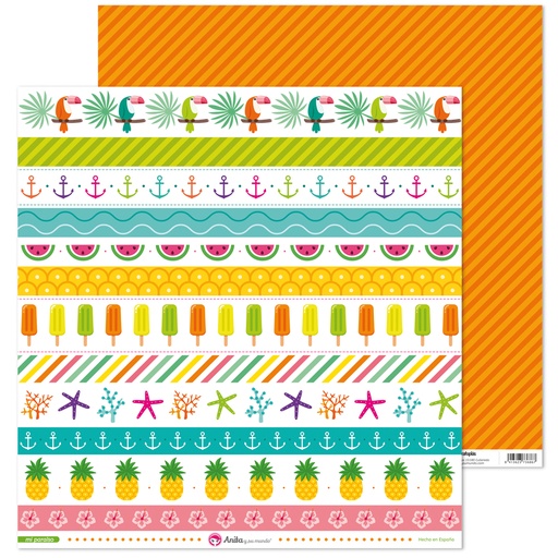 [GRA37011930] PACK5 LAMINAS TIRAS MI PARAISO