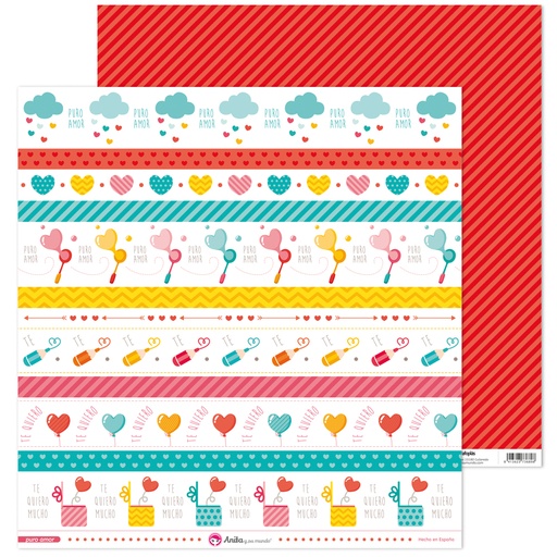 [GRA37011933] PACK5 LAMINAS TIRAS PURO AMOR