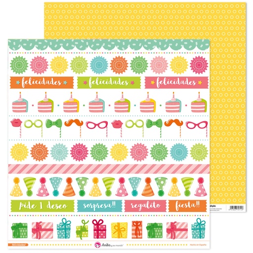 [GRA37011937] PACK5 LAMINAS TIRAS FELICID!