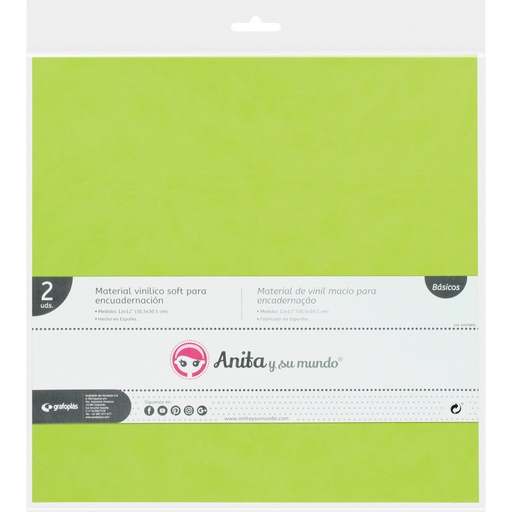 [GRA37012233] PACK2 MATERIAL VINIL SOFT ENCUAD.AZUL