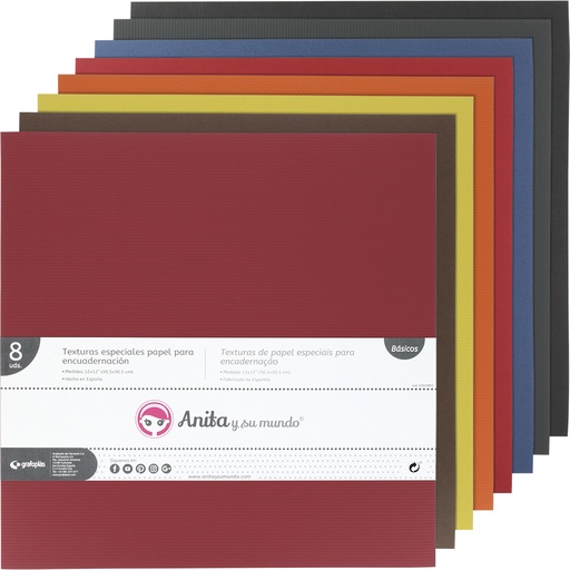 [GRA37012499] PACK8 TEXTURAS ESPECIALES PAPEL SURTIDO