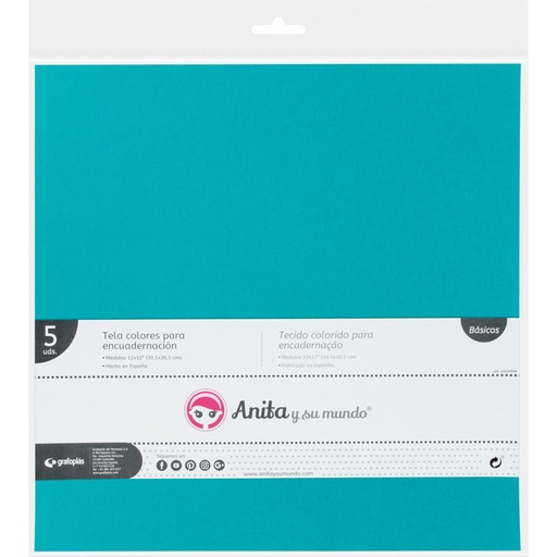 [GRA37012953] PACK 5 TELAS COLOR ENCUADERNACION ROSA