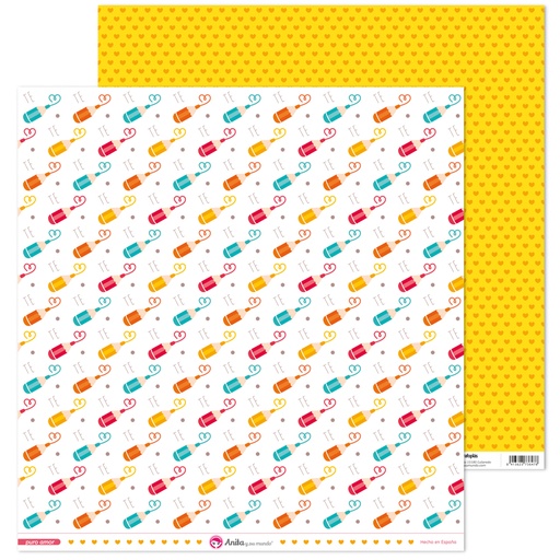 [GRA37018616] PACK5 PAPEL SCRAP 12x12LAPICES PURO AMOR