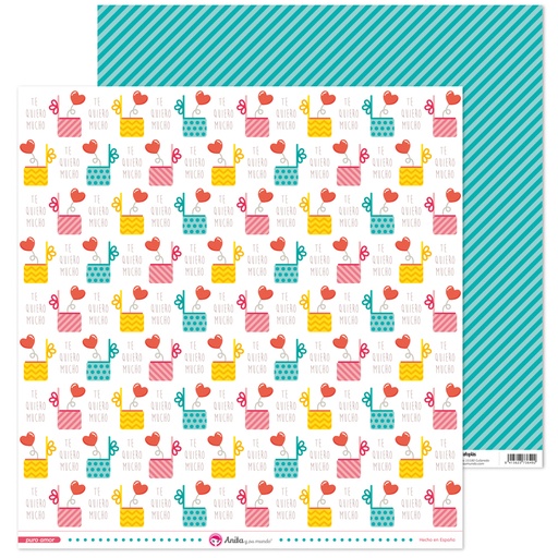 [GRA37018618] PACK5 PAPEL SCRAP 12x12CAJAS PURO AMOR