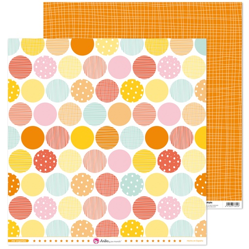 [GRA37018628] PACK5 PAPEL SCRAP 12X12CIRCU.ME ORGANIZO