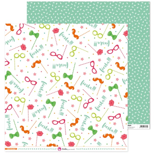 [GRA37018652] PACK5 PAP. SCRAP12X12 FIESTA! FELICID!