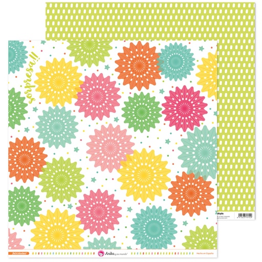 [GRA37018655] PACK5 PAP. SCRAP12X12ROSETON.FELICID!