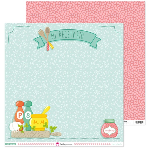 [GRA37018664] PACK5 PAP. SCRAP12X12 LO.COND.M.RECETAS