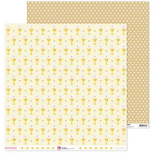 [GRA37018682] PACK5 PAP. SCRAP12X12 CALIZ COMUN.ELLA