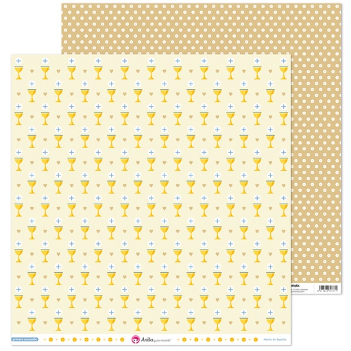 [GRA37018690] PACK5 PAP. SCRAP12X12 CALIZ COMUN.EL