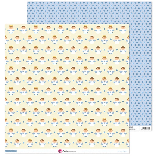 [GRA37018695] PACK5 PAP. SCRAP12X12 ANGEL COMUN.EL