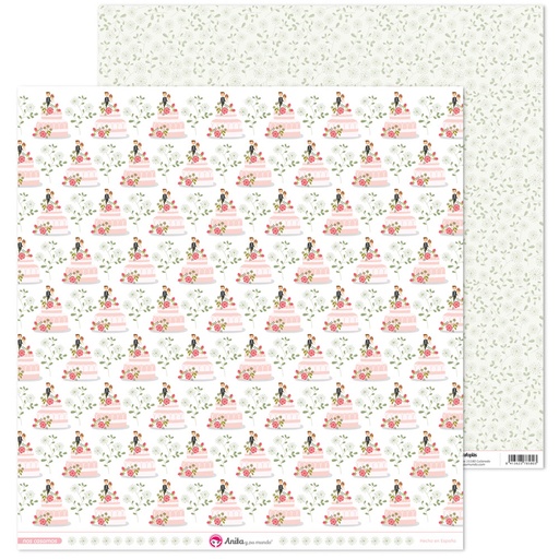 [GRA37018806] PACK5 PAP.SCRAP12X12 TARTAS NOS CASAMOS