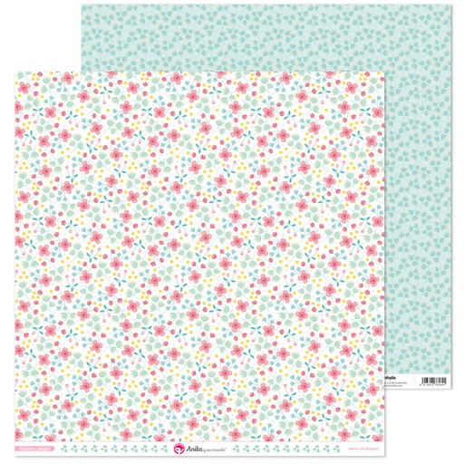 [GRA37018810] PACK5 PAP.SCRAP12X12 FLORES NUESTRA PEQU