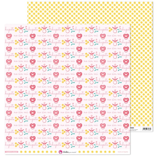 [GRA37018812] PACK5 PAP.SCRAP12X12 CHUPETE NUESTRA PEQ