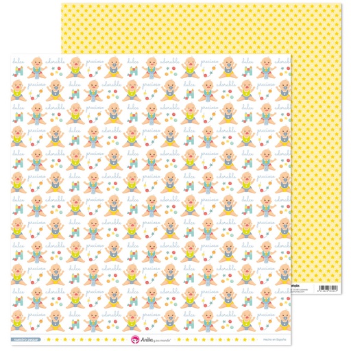 [GRA37018821] PACK5 PAP.SCRAP12X12 BEBES NUESTR0 PEQUE