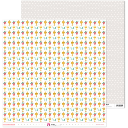 [GRA37018837] PACK5 PAP.SCRAP12X12 CALIZ COMUN.20 ELLA