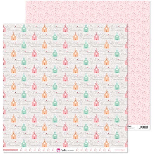 [GRA37018838] PACK5 PAP.SCRAP12X12 IGLES COMUN.20 ELLA