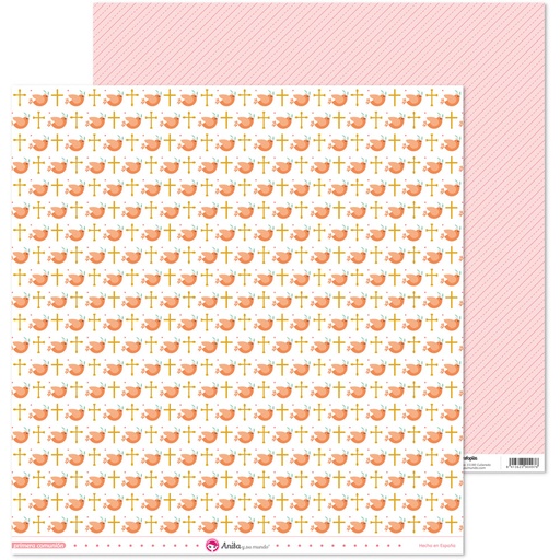 [GRA37018839] PACK5 PAP.SCRAP12X12 PALOMA COMUN.20 ELL