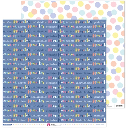 [GRA37018851] PACK5 PAP.SCRAP12X12 MOMENTOS MOMENTOS