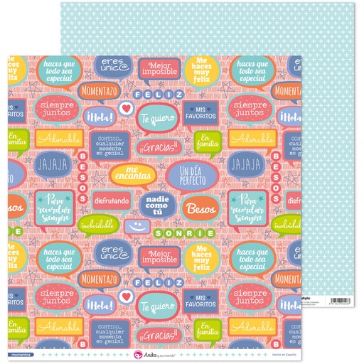 [GRA37018853] PACK5 PAP.SCRAP12X12 FRASES MOMENTOS