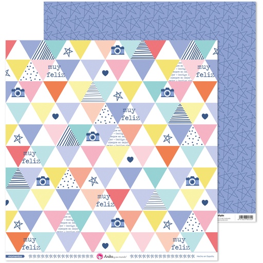 [GRA37018855] PACK5 PAP.SCRAP12X12 FELIZ MOMENTOS