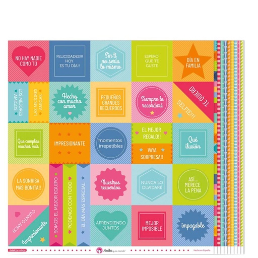 [GRA37018880] PACK5 PAPEL SCRAP 12X12 B.VIVOS RAYAS