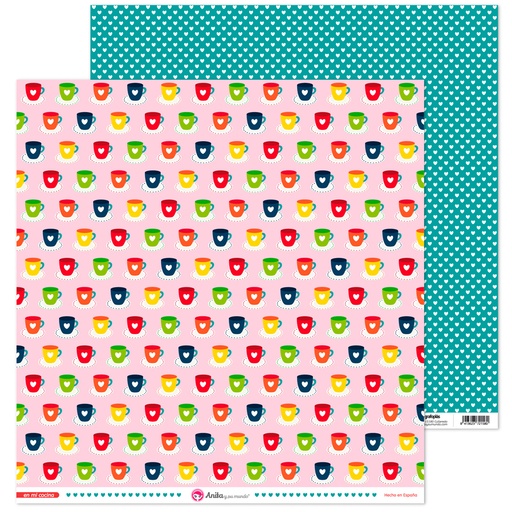 [GRA37019190] PACK5 PAPEL SCRAP 12X12TAZAS EN MI COCIN