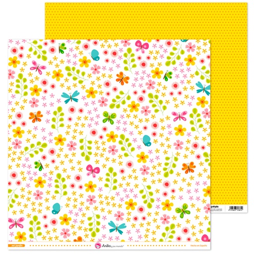 [GRA37019196] PACK5 PAPEL SCRAP 12x12MARI.Y FLR MI JAR