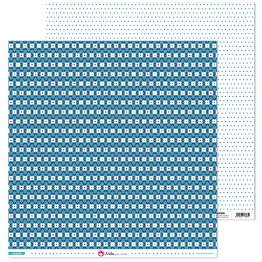 [GRA37019700] PACK5 PAPEL SCRAP 12x12 FLOR BL MOSAICO
