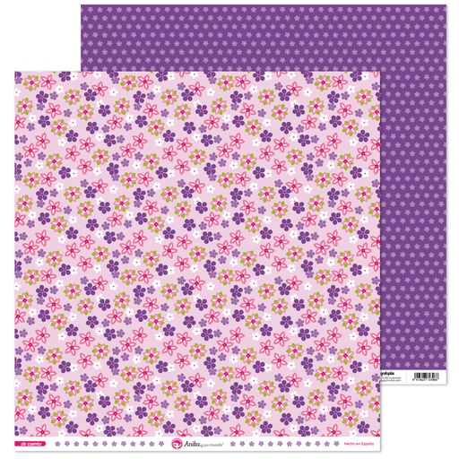 [GRA37019711] PACK5 PAPEL SCRAP 12x12 FLORES DE CUENTO