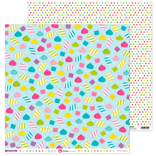 [GRA37019734] PACK5 PAPEL SCRAP 12x12NUBES MIS CHUCHES