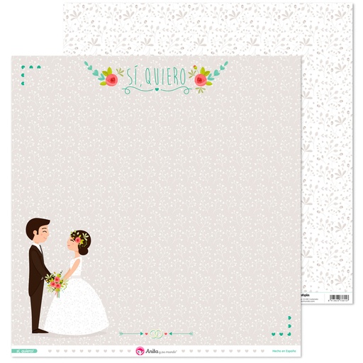 [GRA37019781] PACK5 PAPEL SCRAP 12x12LO NOVIOS SI QUIE