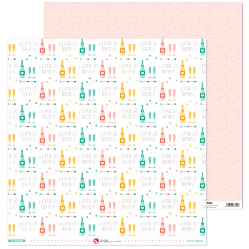 [GRA37019787] PACK5 PAPEL SCRAP 12x12 CHAMPAN SI QUIER