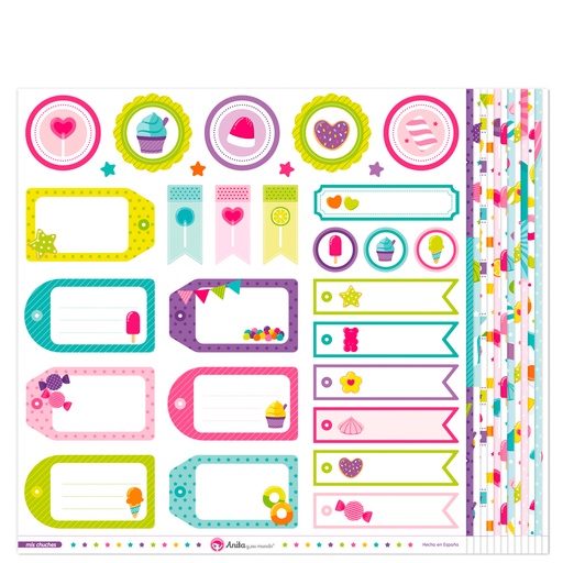 [GRA37019823] PACK13 PAPELES SCRAP MIS CHUCHES 16