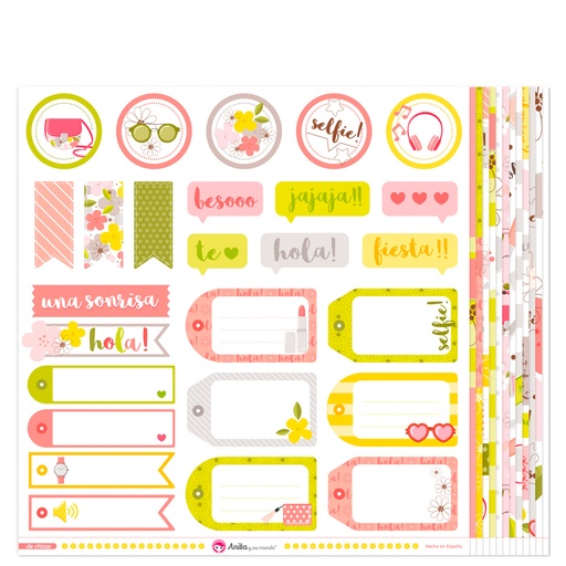 [GRA37019835] PACK13 PAPELES SCRAP DE CHICAS