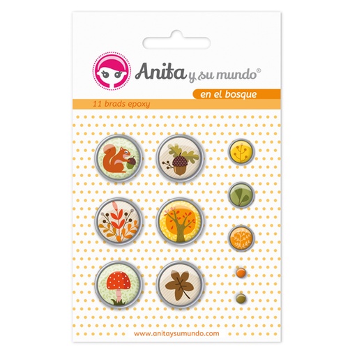 [GRA37050128] PACK11 BRADS EPOXY EN EL BOSQUE