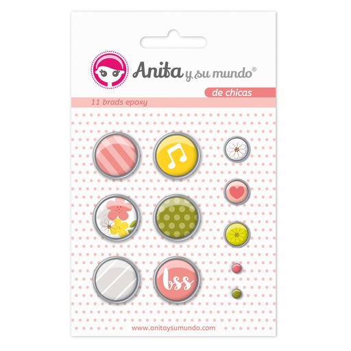 [GRA37050135] PACK11 BRADS EPOXY DE CHICAS