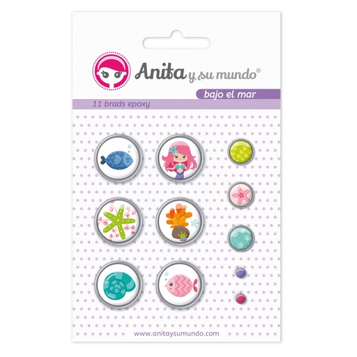 [GRA37050136] PACK11 BRADS EPOXY BAJO EL MAR