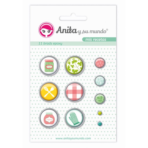 [GRA37050138] PACK11 BRADS EPOXY MIS RECETAS