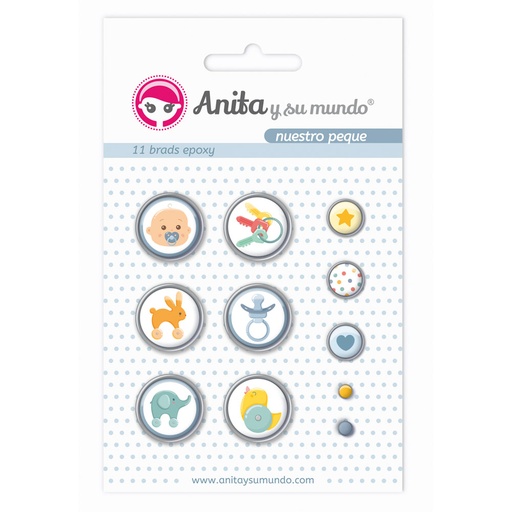 [GRA37050145] PACK11 BRADS EPOXY NUESTRO PEQUE 19