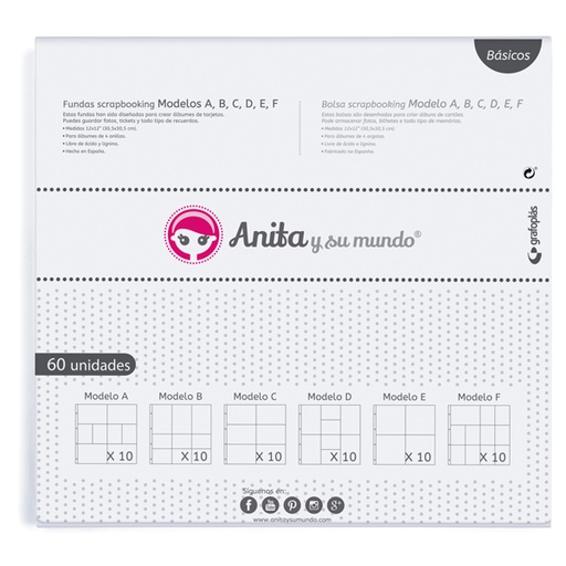 [GRA37053199] PACK 60 FUNDAS SCRAP SURT. TIPO AD