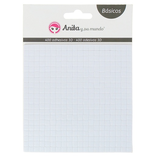 [GRA37058070] PACK 400 ADHESIVOS 3D 5X5MM 2MMGROSOR