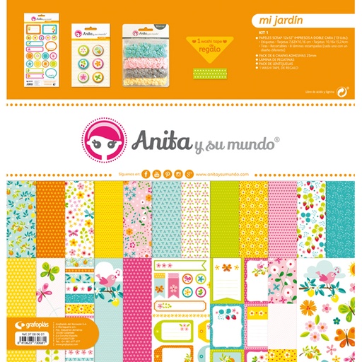 [GRA37080601] KIT SCRAP1 COLECCION MI JARDIN 16